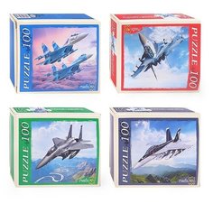 Пазлы 100 "Военные самолёты" Рыжий кот