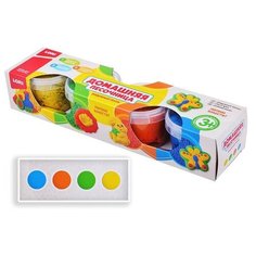 Радужный песок. Набор из 4 цветов по 140 гр, формочка Lori