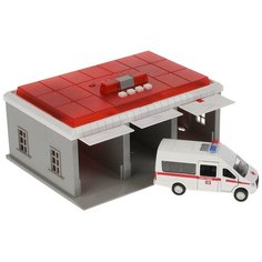 Медицинский пункт с машиной Газель Next 22 см Технопарк