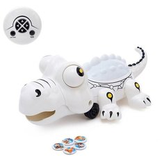 Робот р/у "Крокодил", световые и звуковые эффекты, раб. от батареек цвет белый 5131810 Сима ленд