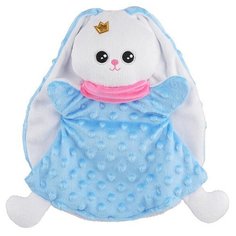 Игрушка "Кукла на руку Зайка" (голубой) Мякиши