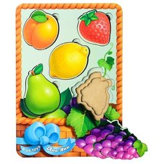Пазл-сортер "Вкладыши больше-меньше" Корзинка с фруктами-2" Ань Янь