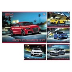 "VK" Альбом д/рис. 24л А4 на скрепке "Мотошоу" 5видов 24А4С 004055 Hatber