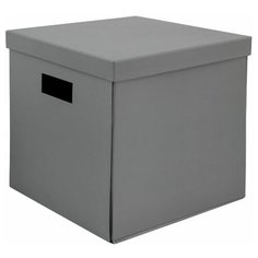 Коробка складная 31х31х30 см картон цвет серый Storidea