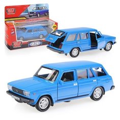 Машина ВАЗ-2104 Жигули 12см, (открыв. двери, синий) инерц., в коробке Технопарк