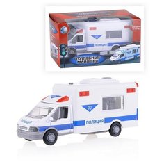 Машина инерционный механизм свет звук на батарейках, в коробке Tong DE