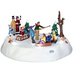 Фигурка LEMAX композиция Рождественское катание на санях 13 х 22.5 х 22.5 см белый/бежевый