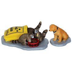 Фигурка LEMAX набор Ужин на четверых 3 см бежевый