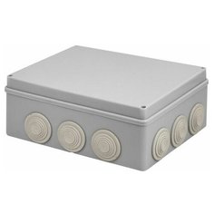 Коробка распаячная ОП 240х190х90мм, 12 мембр. вх. IP55 ЮПИТЕР (JP7113-19)