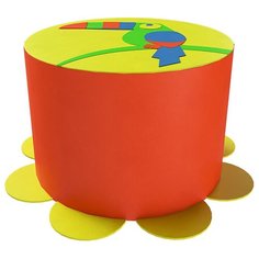 Мягкий игровой комплекс ROMANA Попугай ДМФ-МК-01.40.00, красный/желтый