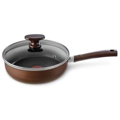 Сотейник Tefal Tendance Brownie 04182224, 24 см, с крышкой, коричневый