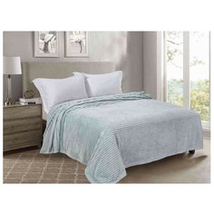 Покрывало Guten Morgen фланель жаккард Лунный камень, 150 х 200 см, зеленый