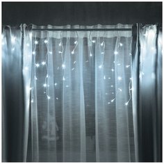 Гирлянда Vegas Бахрома 55112/13/14 (200 х 60 см), 48 ламп, холодный белый/прозрачный провод