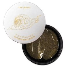 Питательные патчи с муцином черной улитки и золотом Trimay Black Snail Gold Nutrition Eye Patch
