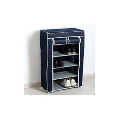 Тканевый шкаф для обуви на 5 полок, синий, 60 х 28 х 90 см Homsu