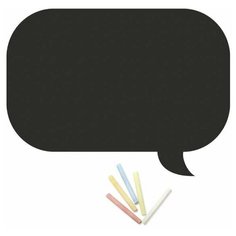 Магнитная меловая доска Doski4you Получат для рисования на холодильник + мел / детская грифельная черная