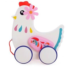 Каталка-игрушка Zabiaka Курочка (4723759) белая