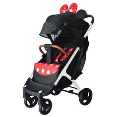 Прогулочная коляска Yoya Plus Pro Max 2020 (дожд., москит., подстак., бампер, сумка-чехол, корзина д/покупок, накидка на ножки, бампер, бамб. коврик), Минни/белая рама, цвет шасси: белый