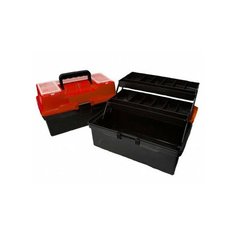 Ящик рыболовный Пионер (370*210*210) 2 лотка красный ТРИ КИТА