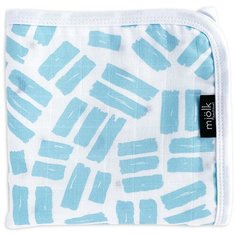 Одеяло Mjolk Краски/Звезды 504068 80х80 см белый/голубой