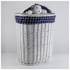 Доляна Корзина универсальная плетёная Доляна Love, 50×36×66 см, круглая