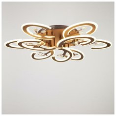 BayerLux Люстра с ПДУ 71162/9 LED 324Вт диммер 3000-6000К кофе 80х80х16 см