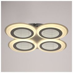 BayerLux Люстра с ПДУ 10035/5 LED 95Вт 3000-6000К диммер 3D подсветка белый 49х49 см
