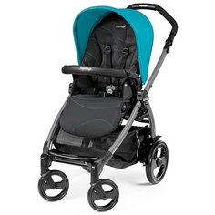 Прогулочная коляска Peg Perego Book 51 Pop Up Sportivo (шасси Titania W/Handle Black), Bloom Scuba