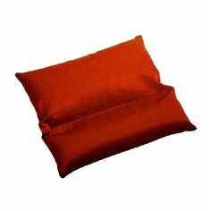 Подушка из гречихи с валиком под шею, красный Yogastuff