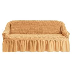 Чехол на трехместный диван с оборкой Карамель Venera