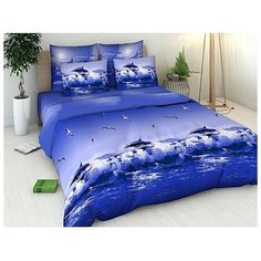 Василиса Постельное бельё 1,5 сп. «Василиса» Океан, 145х215 см, 150х214 см, 70х70 см - 2 шт.