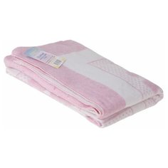 Влади Одеяло жаккардовое "Барни", размер 100х140 см, хлопок, цвет белый/розовый Vladi