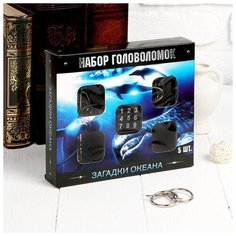 Головоломка Puzzle металлическая "Океан" 5 штук (3302586)