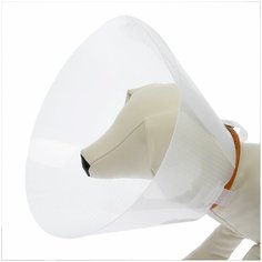 Ветеринарный воротник с креплением на ошейник, высота 20 см (без ошейника) Пижон