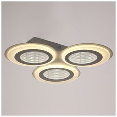 BayerLux Люстра с ПДУ 10035/3 LED 70Вт 3000-6000К диммер 3D подсветка белый 52х52 см