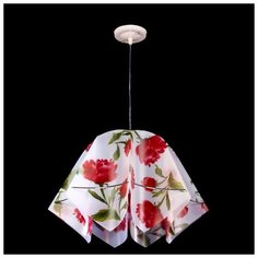 BayerLux Люстра подвес "Джули" E27 1х60Вт бел./зел./красн. 27х42х100 см