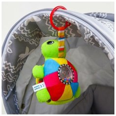 Canpol babies Подвеска музыкальная мягкая «Морская черепаха», с погремушкой, шуршалкой