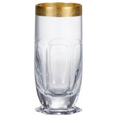 Стаканы для воды 300 мл 6 шт Crystalite Bohemia "Сафари /Матовое золото /430469" / 017165