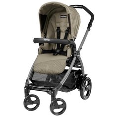 Прогулочная коляска Peg Perego Book 51 Pop Up Sportivo (шасси Titania W/Handle Black), Geo Beige