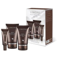 Limoni Набор Limoni Snail Intense Care, крем для лица 50 мл + крем для век 25 мл + маска 50 мл