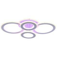 Светодиодная люстра 8005/2+2 WHT 116W+84W BL+YL Profit Light