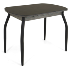 Стол с керамогранитом раскладной Портофино-1 NERO/ графит 110х70 Кубика