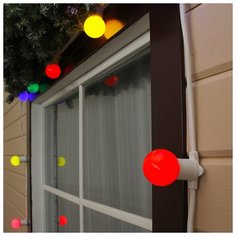 Luazon Lighting Гирлянда "Белт-лайт" 100 м , IP65, белая нить каучук, шаг 40 см, E27, 220 В