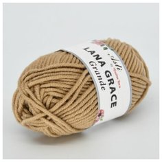 Пряжа для вязания ТРО LANA GRACE Grande (25% мериносовая шерсть, 75% акрил супер софт) 5х100г/65м цв.0192 песочный Пряжа из Троицка ТРО.LG.GRANDE.0192 Троицкая камвольная фабрика