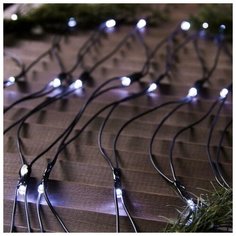 Luazon Lighting Гирлянда "Сеть" 2 х 3 м , IP44, УМС, тёмная нить, 384 LED, свечение белое, 220 В