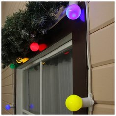 Luazon Lighting Гирлянда "Белт-лайт" 100 м , IP65, белая нить каучук, шаг 50 см, E27, 220 В