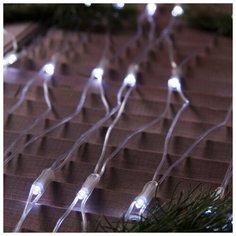 Luazon Lighting Гирлянда "Сеть" 2 х 3 м , IP44, УМС, прозрачная нить, 384 LED, свечение белое, 220 В