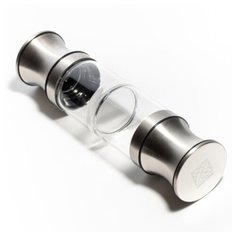 Мельница для соли, перца и специй. Двухсторонняя стеклянная. Ручная перечница. Емкость для специй Santai Living