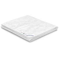 Medsleep / Одеяло Skylor, льняное волокно и микроволокно «Лебяжий пух» Ultra Soft 1,5 спальный, 140x200, Всесезонное, с наполнителем Лен, Лебяжий пух