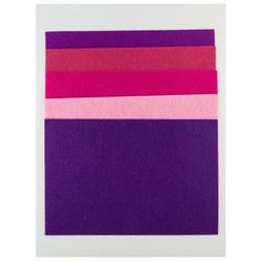 Фетр жесткий, 1мм, 20х30, 5 шт., IDEAL, №6 (610,609,613,620,619)